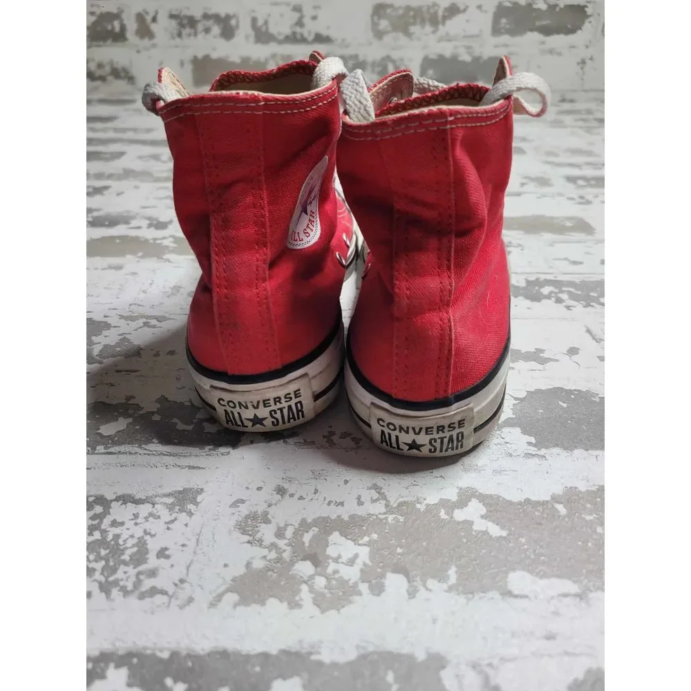 Converse Chuck Taylor All Stars Red Hi-Top Sneakers Men's 4 Women's 6 - Picture 6 of 7